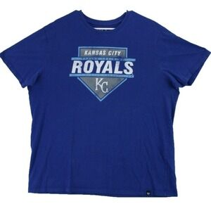 47 Brand Kansas City Royals Baseball Spring Training T Shirt Mens XL Royal Blue